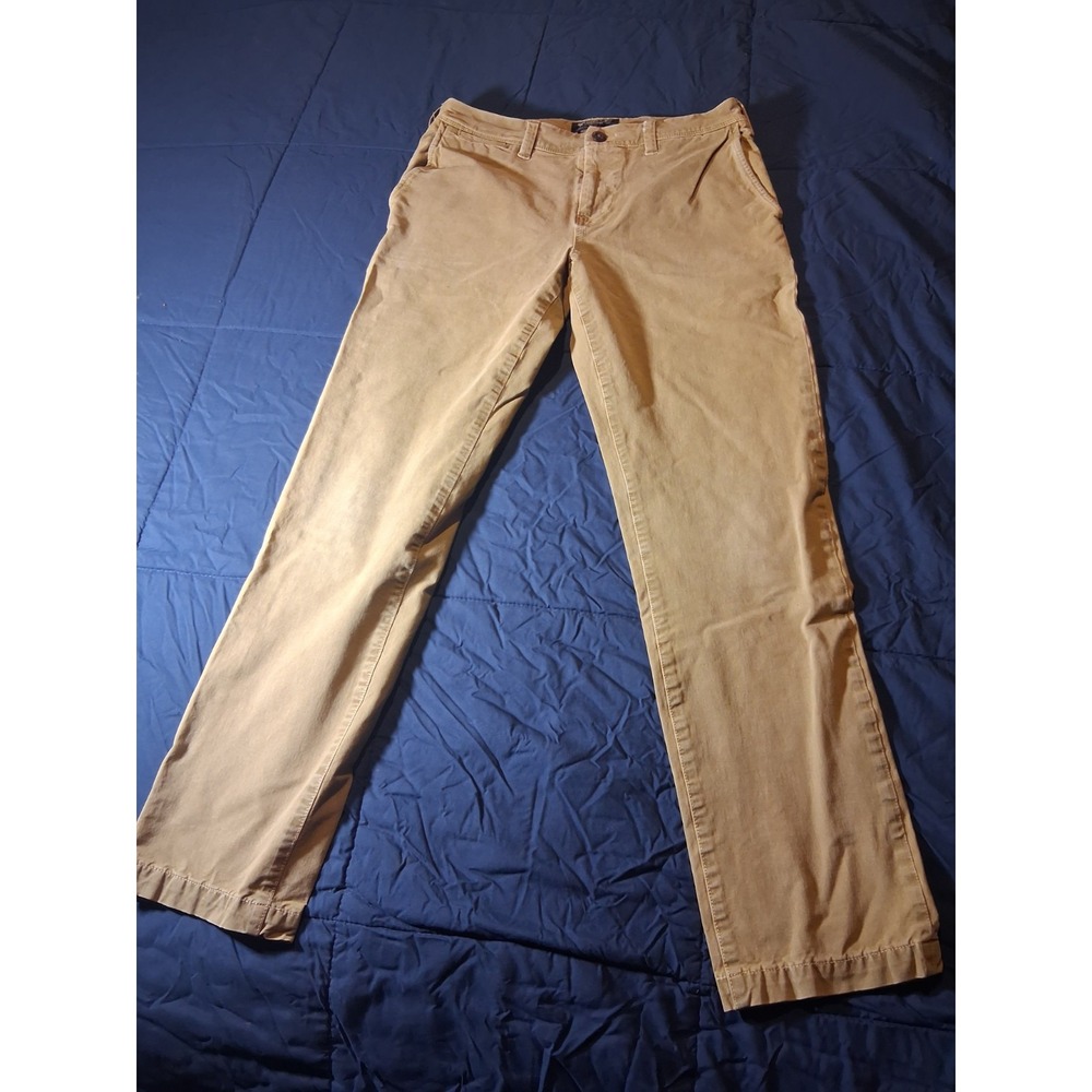 American Eagle‎ Chino Pants Mens 28x30 Beige Cotton 360 Extreme Flex Slim
